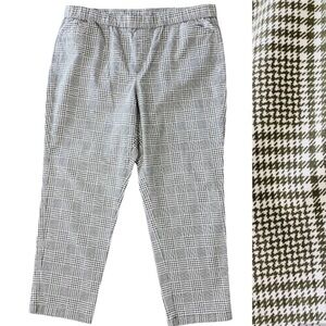 Lands’ End Midrise Plaid Pants 16